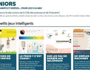 My Cité Junior : JEUX, MANIPS ET VIDÉOS... POUR LES 9-14 ANS